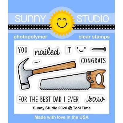 Sunny Studio Clear Stamps - Tool Time